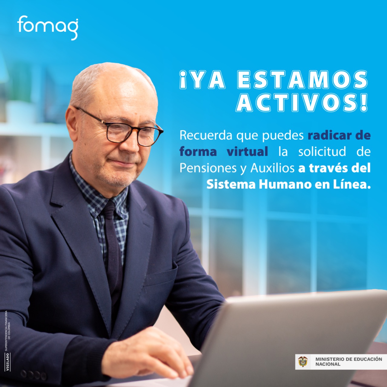 Solicitud de pensiones y auxilios a través de Sistema Humano en linea