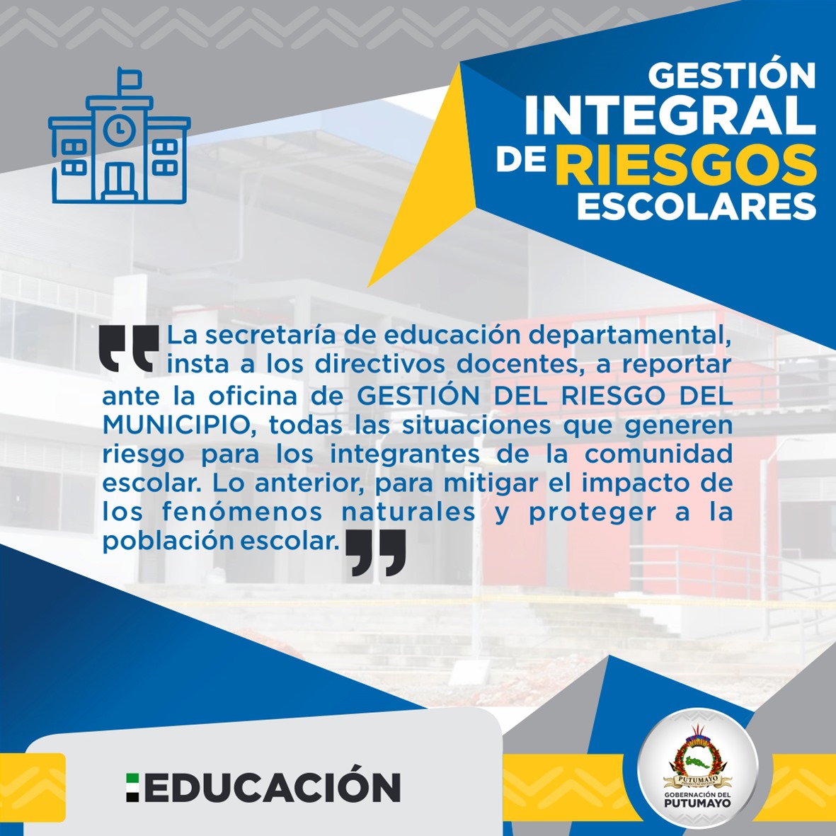 Gestión del Riesgo Escolar 2024