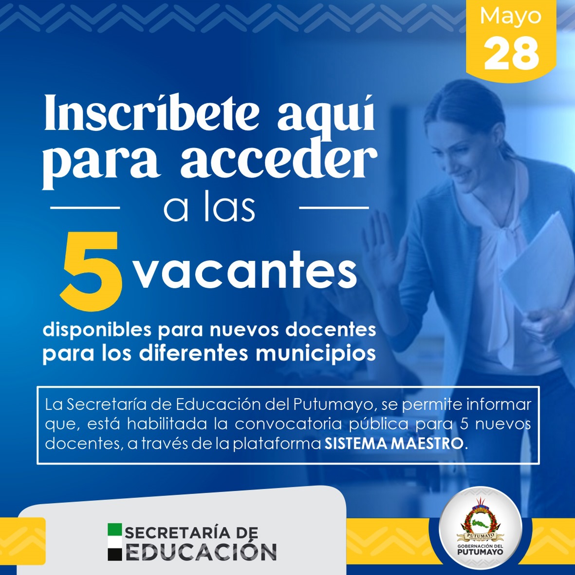 Vacantes para nuevos docentes